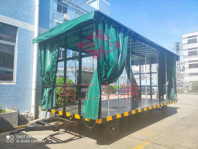 15吨雨篷双牵引天博网页版_天博（中国）篷式工具周转拖车